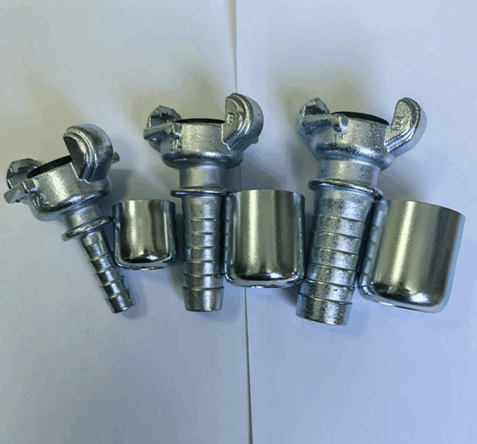 Air hose coupling with ferrule 1/2